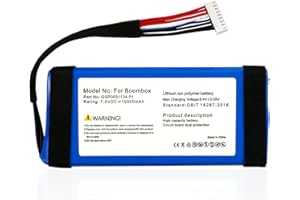 TIIANTE 10000mAh GSP0931134 01 Battery Replacement Compatible with Boombox JEM3316, JEM3317, JEM3318 Waterproof Portable Blue