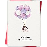 LiuuLi Funny New Home Card,Congratulations on Your New House Cards,First Housewarming Gifts for Women Men,New Apartment Gift Idea for Friends