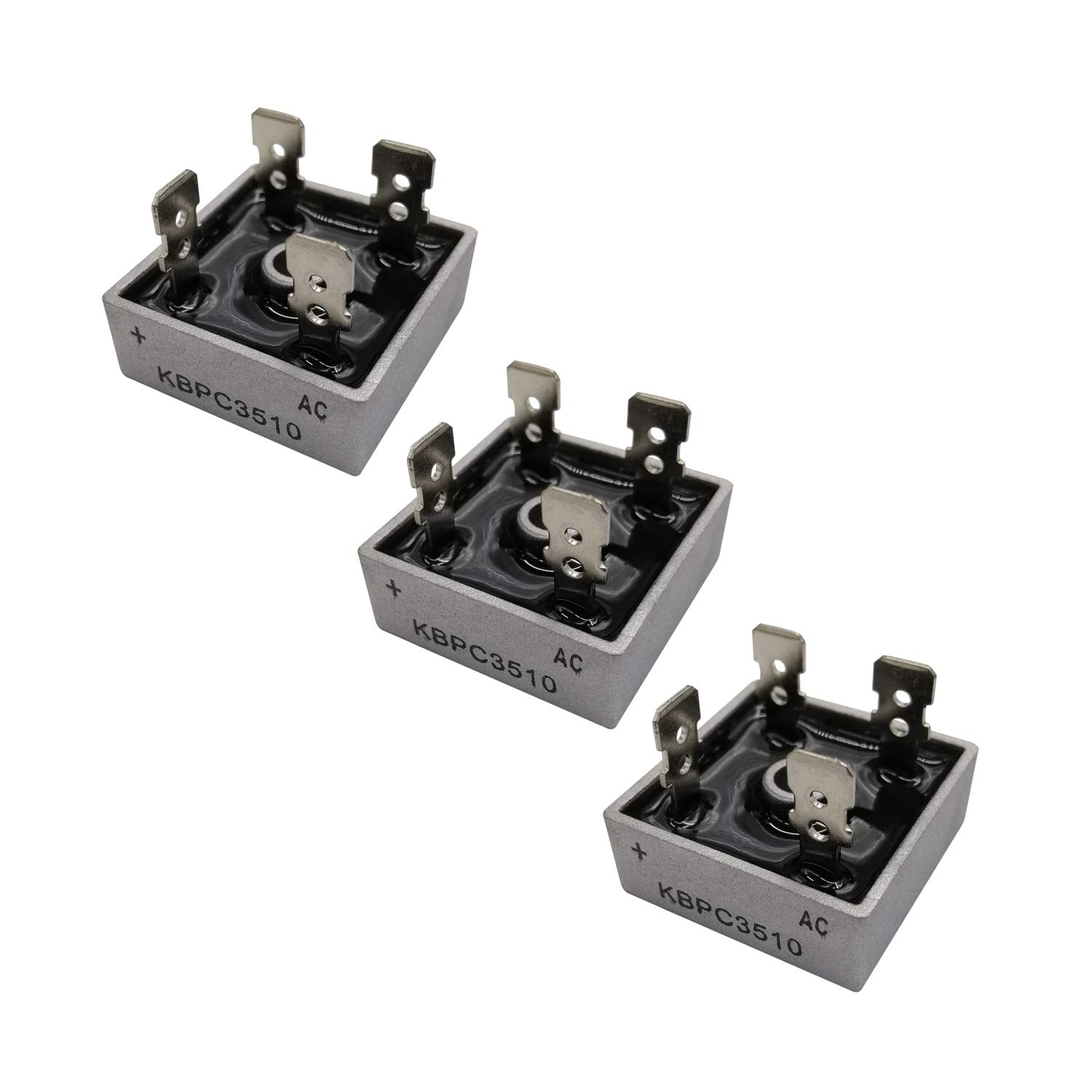 HUABAN 3PCS KBPC3510 Silicon Bridge Rectifier Diode 35A 1000V KBPC Single Phase Full Wave 35 Amp 1000 Volt