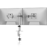 Pholiten Dual Monitor Stand, Heavy Duty Adjustable