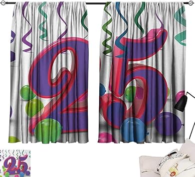 Amazon.de: Homehot Spitzenvorhänge zum 25. Geburtstag, dreieckige