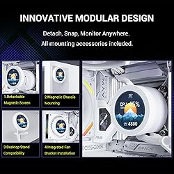 SAMA Q70 360mm AIO Liquid CPU Cooler with 2.8" IPS