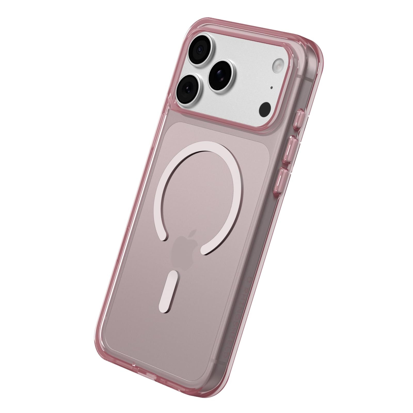 Photo 1 of RhinoShield Clear Case Compatible with MagSafe for iPhone 17 Pro Max Transparent Protective Phone Case, Superior Magnetic Force, Exceeds Military Drop Standards, Scratch Resistant - Gleam Rosé