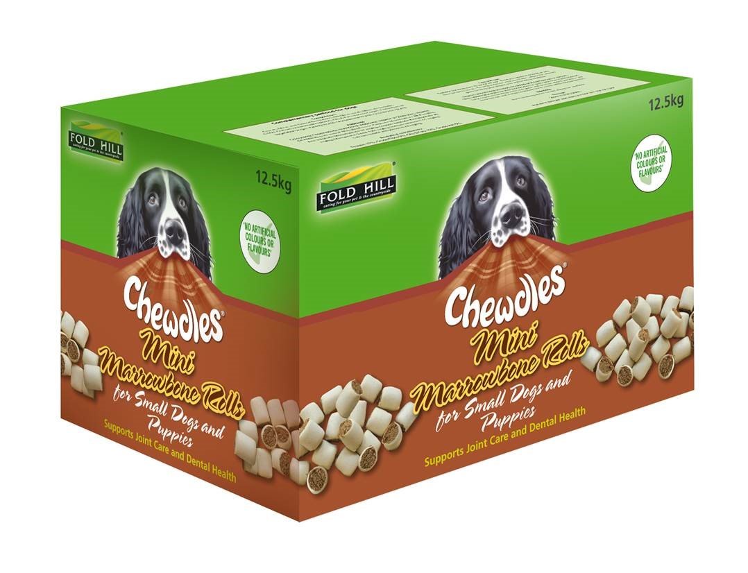 Chewdles Mini Marrowbone Rolls 12.5Kg