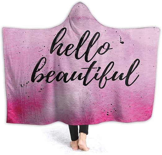 prunushome Throw Blanket Artsy Feminine Romantic Pattern Kids Blankets Fleece Soft Warm Fuzzy