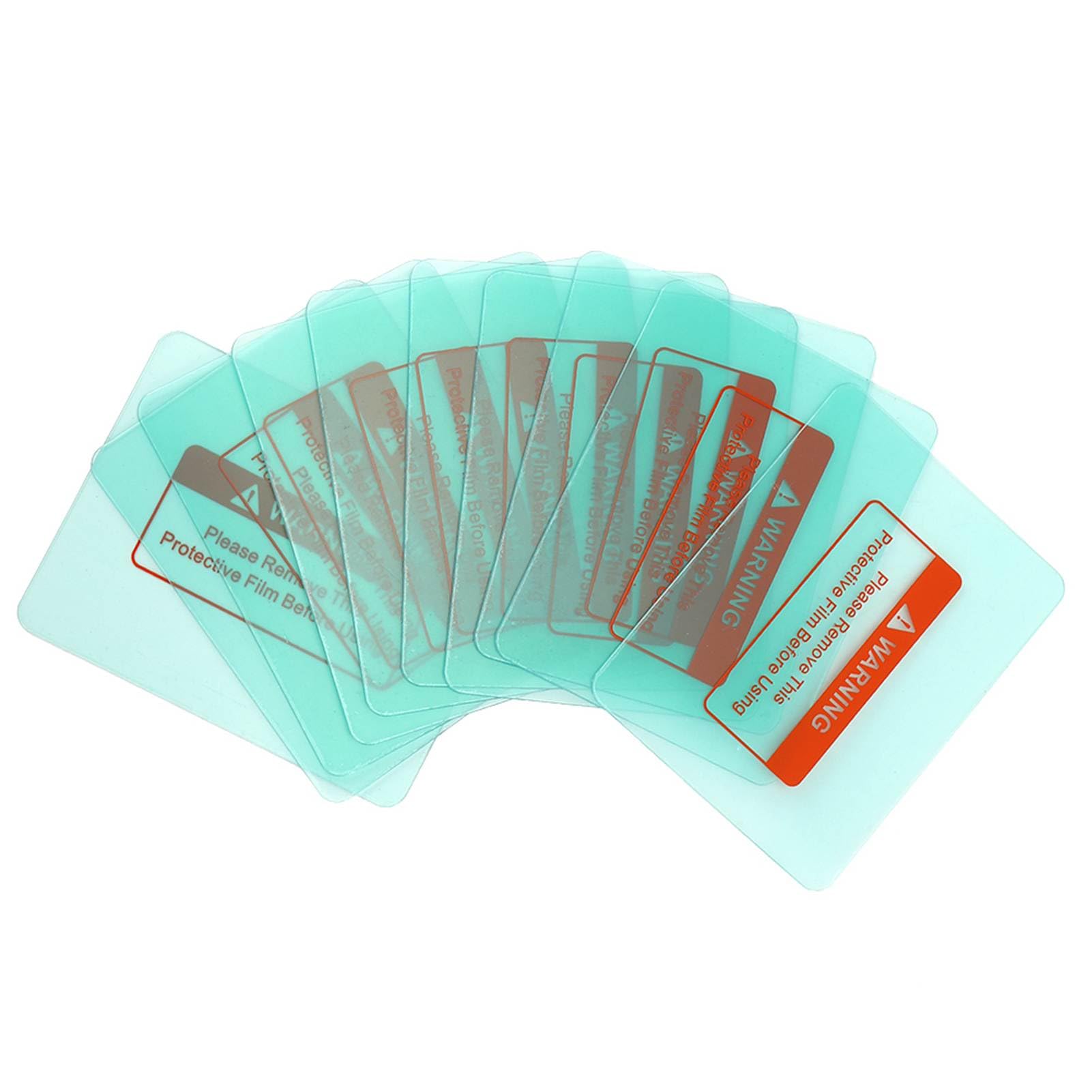 10Pcs Welding Helmet Lens Transparent Protective Plate Spare Replacement Lens Welding Cover Lens with Round Corner 116 mm x 90mm