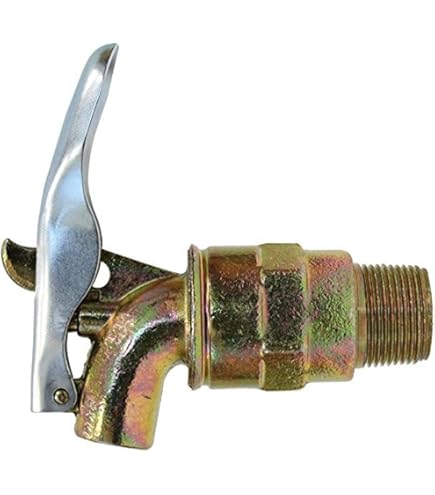 thumbnail interactive-video image 1 of 3/4 Self-Closing Drum Faucet - Zinc Alloy Barrel Tap For 55 Gallon Drums 1 of 10
