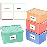 WSICSE 160 Pcs Labels for Storage Bins,6 X 4 Inch Storage Bin Labels Large Removable Labels Easy Peel Off for School Business Home
