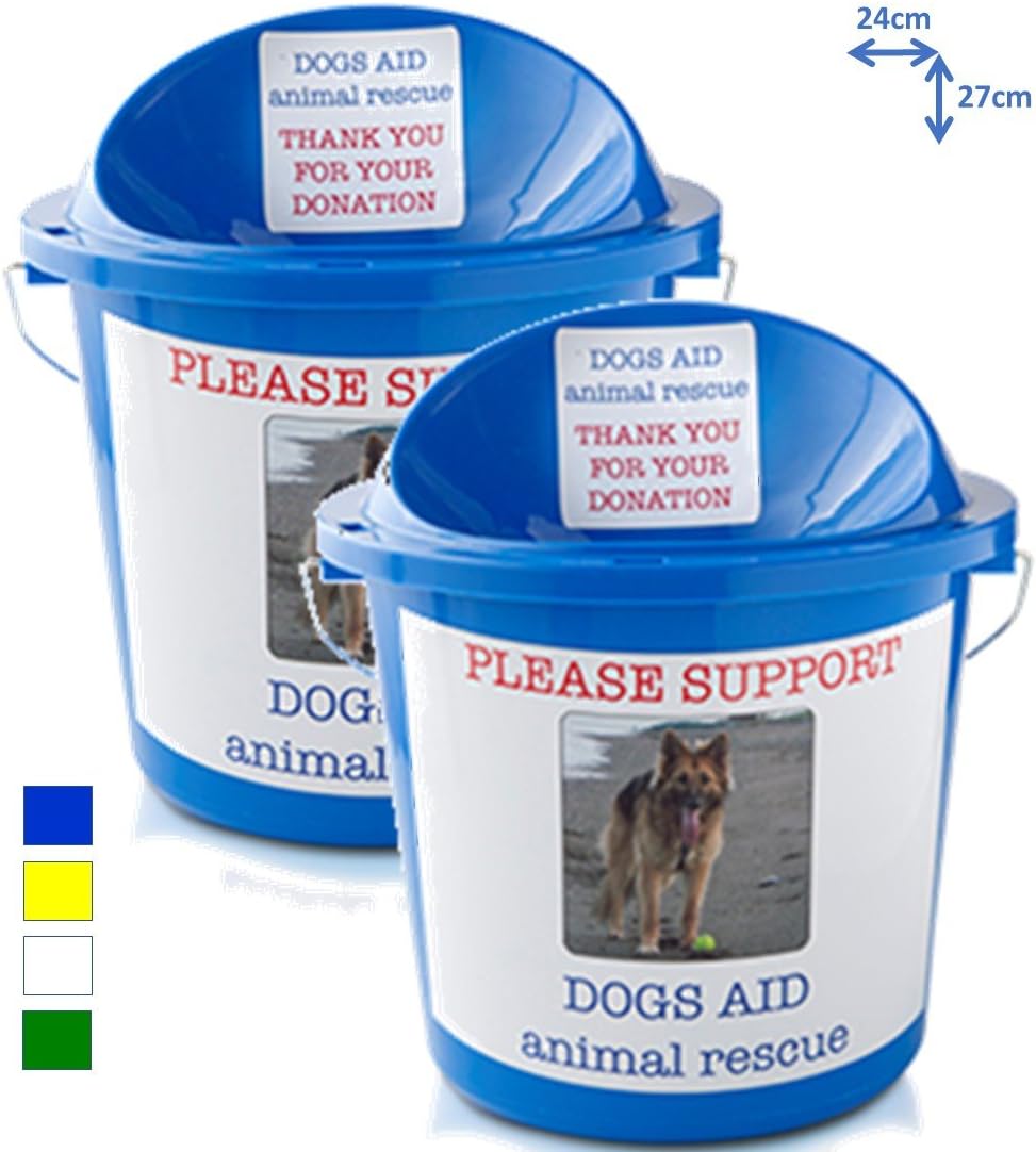 Easy Drop Slot Bucket with Twist Lock Secure Lid for Fundraising, Sporting Events, Voting