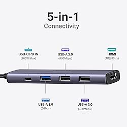 UGREEN Revodok 105 USB C Hub 5 in 1 Multiport