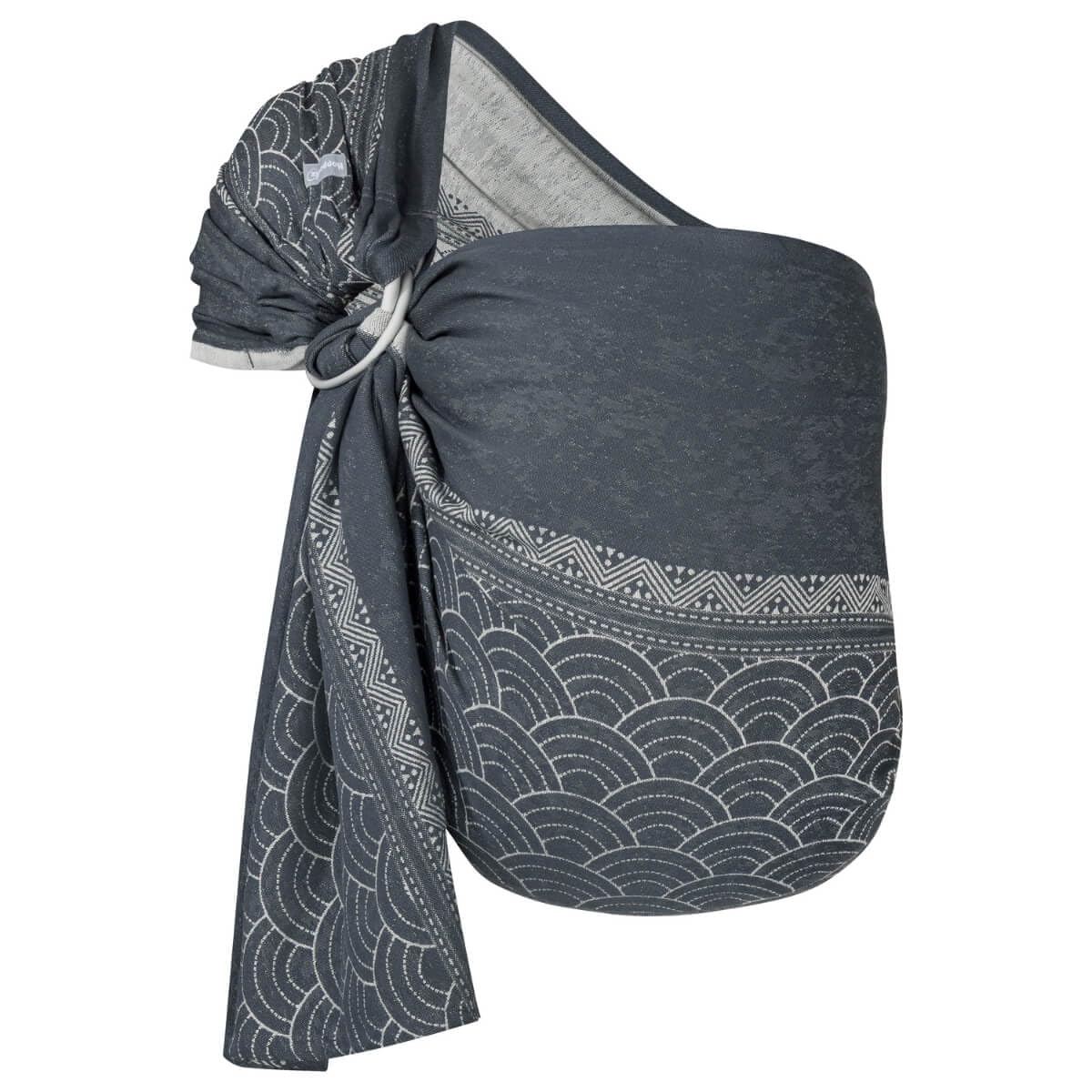 Hoppediz Ring-Sling Baby Sling from Birth 100% Organic Cotton Sapporo Design