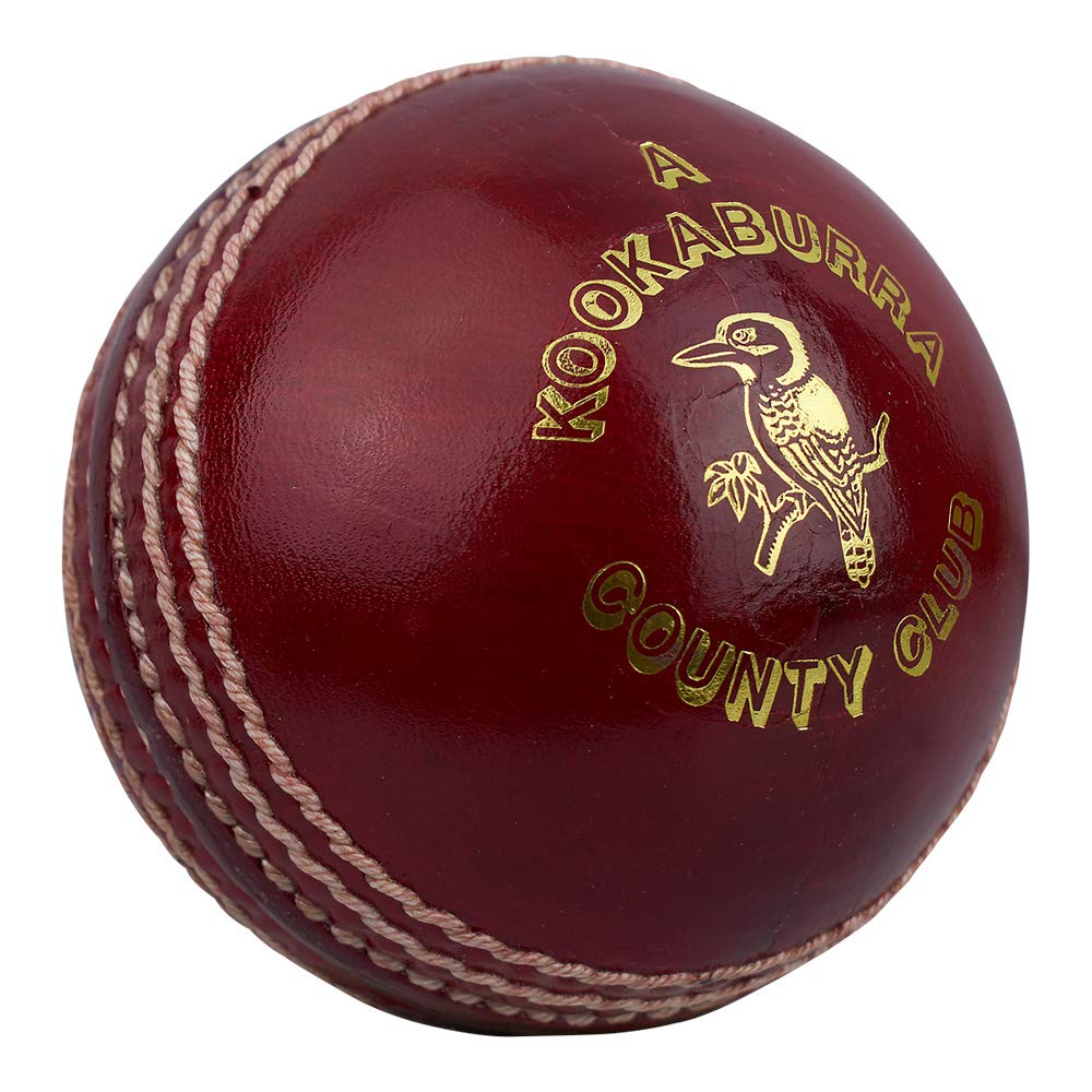 Kookaburra County Club Cricket Ball, Red, Womens