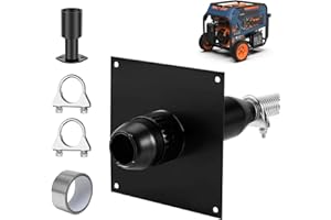 LDVROH Generator Exhaust Extension Kit with Muffler And Insulated Through-Wall Mounting Plate, Safely Vent Exhaust Reduce Noise By 40% Compatible With Firman H07552 Wh03242 T07571/3 Honda Eu6500/7000is