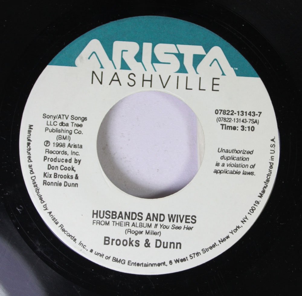 Brooks & Dunn Brooks & Dunn 45 RPM Husbands and Wives / How Long Gone Music