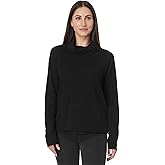 Mod-O-Doc Women's Long Sleeve Draped Turtle Neck Top