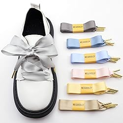 WEGOODZF Ribbon Satin Sneakers Shoelaces: 2 Pair