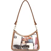 LONG VACATION Clear Bag for Stadium Events, Shoulder Bag with Anti Theft Zipper & RFID Card Holder Women for Stadium Concert
