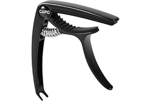 IMUSGO Guitar Capo, Capo for acoustic guitar 6 string, for electric guitar，Acoustic guitar capo,Kapo, Classical guitar capo, Electric guitar capo, Guitar capos(Black)