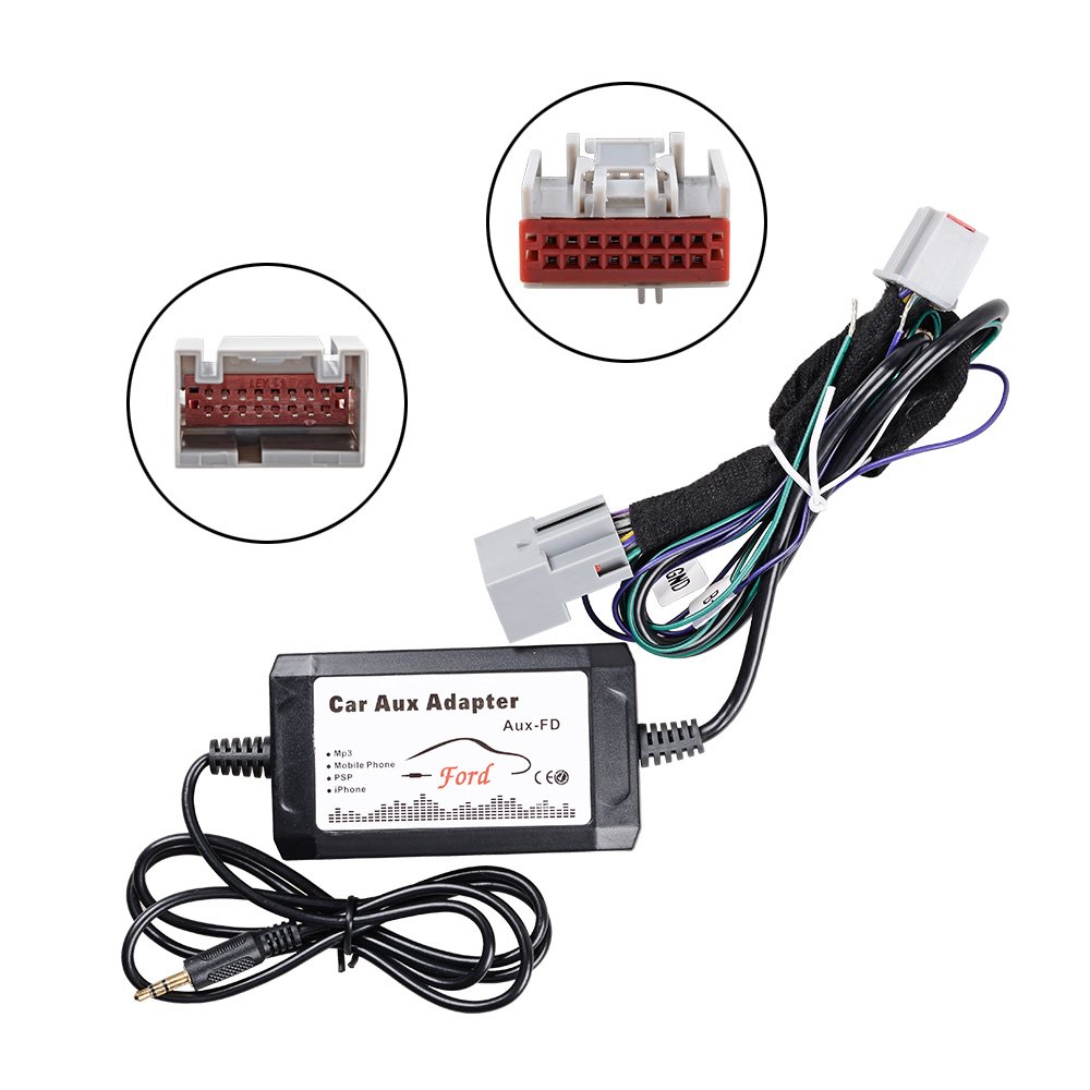 Amazon.com: Car 3.5mm AUX Cable Adapter Factory Stereo Radio MP3 CD 16pin  Connector for Ford Focus Fusion Mustang Sport Trac Edge Expedition  Freestyle: Home ...