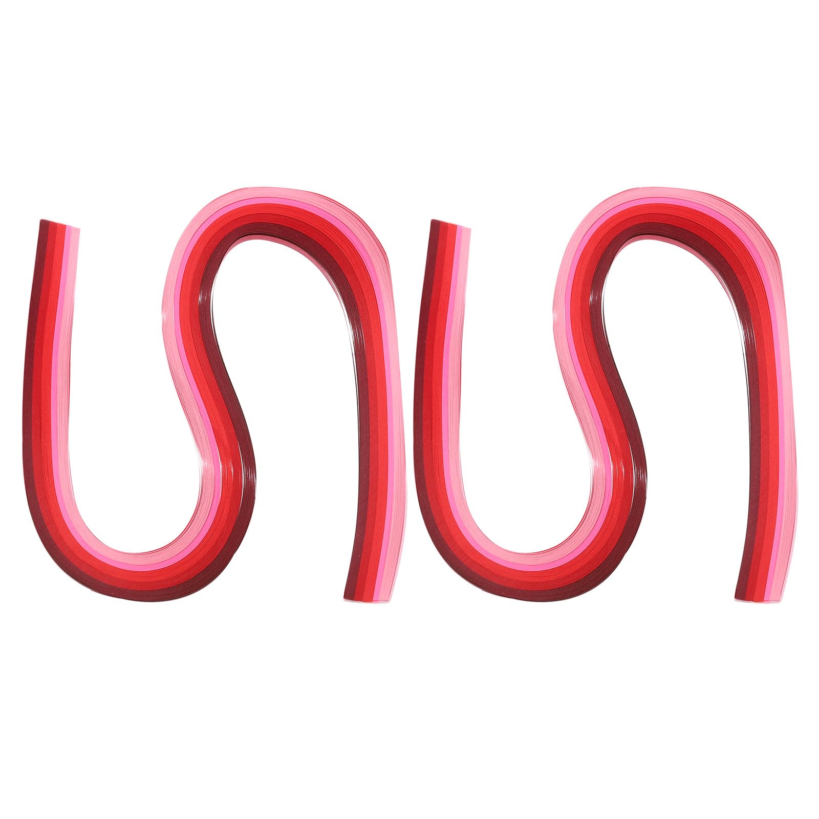 PATIKIL 540 x 5mm Rainbow Quilling Strips Paper,240 Pcs Origami Paper Quilling Strip for Art DIY Hand Craft Christmas, Gradient Red