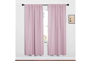 NICETOWN Thermal Insulated Curtains for Nursery - Light/UV Ray Blocking Panels with Rod Pocket & Back Tab for Preteen Childre