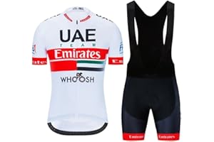 BEYLEAYCAU Men's summer cycling set Quick-drying short-sleeved jersey with full-length zipper and gel-padded shorts