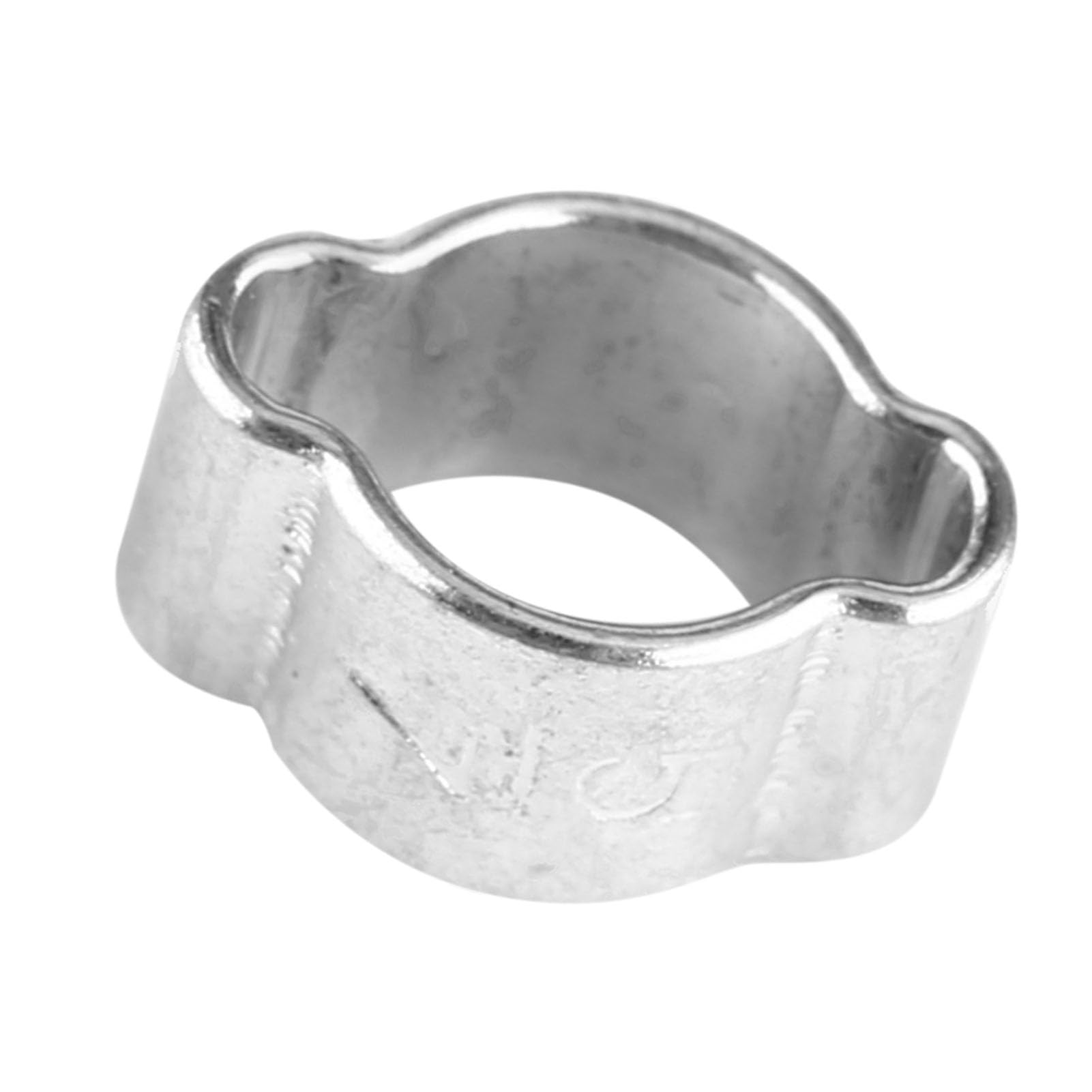 10pcs Zinc Plated Stainless Steel Two-Ear Hose Drive Clamp 5-23mm for Fule Petrol Pipe Tube(5-7MM)