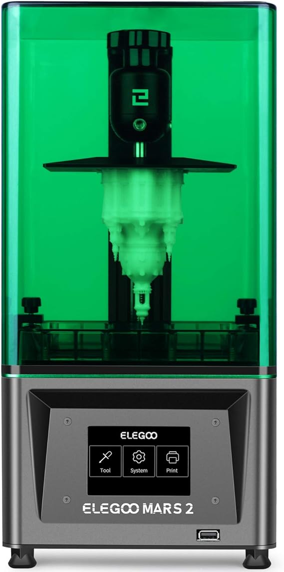ELEGOO Mars 2 Mono MSLA 3D Printer UV Photocuring LCD Resin 3D Printer ...