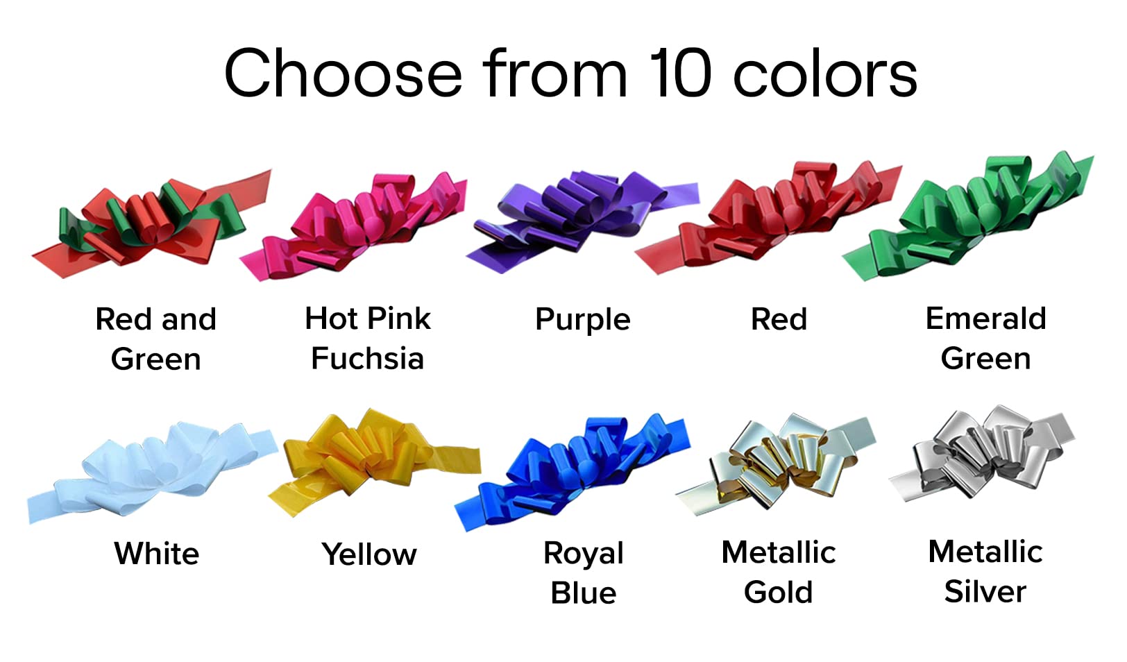 Red & Green Car Bow Ribbon - 25 Wide, Fully Assembled, Christmas, Large Gift Decoration, Retail Display, Birthday, Fundraiser, School, Classroom, Office, Party