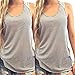 Lookatool Women Summer Lace Vest Top Short Sleeve Blouse Tank Tops T-Shirt Gray