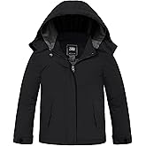 ZSHOW Girls' Waterproof Ski Jacket Warm Winter Coat Thicken Quilted Fleece Lined Parka