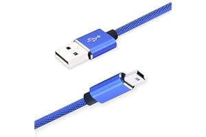 Jonfolk USB Power and Data Cable for Texas Instruments TI-84 Plus CE, TI 84 Plus C Silver Edition, TI Nspire CX/TI Nspire CX CAS Graphing Calculator Charging Cord 3.3FT Blue