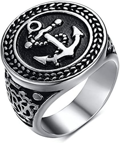 Amazon Rockyu ジュエリー アクセサリー ステンレス リング メンズ ブランド シルバー アート リング 16号 リング 通販