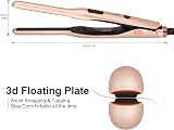 JAETON Mini Hair Straightener Pencil Flat Iron Rose Gold 100-240V 220C view 5