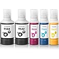 OFFICENTER T522 522 Ink Refill Bottles for Ecotank ET-2760 ET-4760 ET-2750 ET-2720 ET-3760 ET-2850 ET-15000 ET-2800 ET-4700 ST-4000 ST-2000 ET-3710 ET4810 ET-3850 ET-3750 ET-2803 Printer (2BK C M Y)