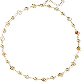 LOLAR RAY Turquoise Jewelry for Women - 14K Gold Plated Turquoise Necklace for Women Colorful Beaded Necklaces Summer Beach Boho Choker Bead Gift