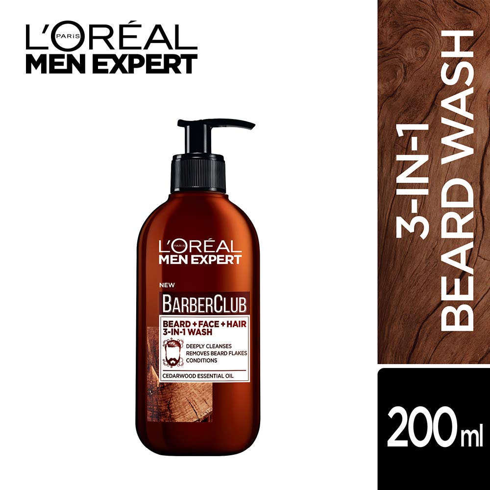 loreal men beard wash