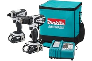 Makita LCT200W 18V Compact Lithium-Ion Cordless 2-Pc. Combo Kit