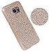 Galaxy S7 Case, Imikoko™ Rose Gold Luxury Hybrid Beauty Crystal Rhinestone with Gold Sparkle Glitter PC Hard Protective Diamond Case Cover for Samsung Galaxy S7 (Bling Gold)