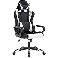 BestOffice High-Back Gaming Chair PC Office Chair Computer Racing Chair PU Desk Task Chair Ergonomic Executive Swivel Rolling
