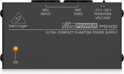 Behringer PS400 Phantom Power Supply 12 V DC Universal