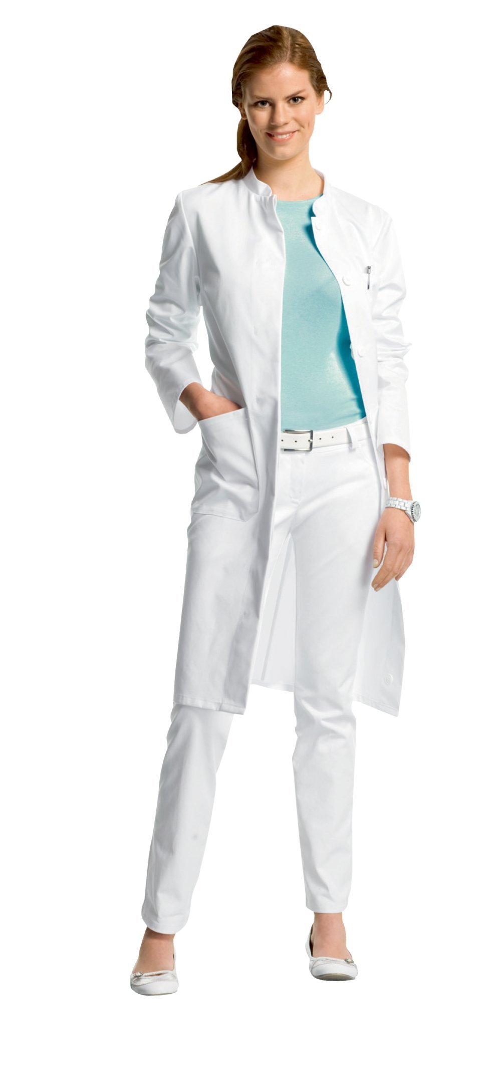Neolab 4 1270 Ladies 100% Cotton, 1/1 Length Lab Coat SIZE 36 – White