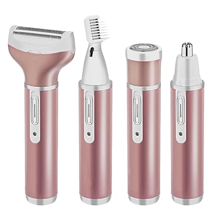 Kapmore Bikini Trimmer Frauen, Damen Bikini Trimmer Wiederaufladbare Eletronic USB Lade Wet & Dry Haarentferner Nase Haarschn