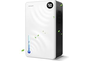 KEEPGLAD Dehumidifier, (1000 Sq.Ft) Dehumidifier for Home, 118 OZ Water Tank Dehumidifiers for Basement, Dehumidifier with Timer, Humidity Display and Silent Mode, Dehumidifier with Drain Hose (White)