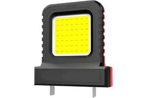 High Brightness Floodlight - for All Power Tool Batteries, Battery Operated Floodlights Outdoor, Cordless LED Work Light for 