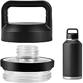 Fits YETI Rambler Bottles 18oz 26oz 36oz 64oz - Replacement Chug Cap & Screw Top Lid Accessories