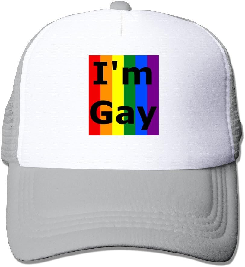 Unisex I'm Gay With Rainbow Flag Snapback Hat Printing Trucker Hats