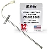 Whirlpool W10833885 or W10586204 Replacement Oven Temperature Sensor 12 Month Warranty