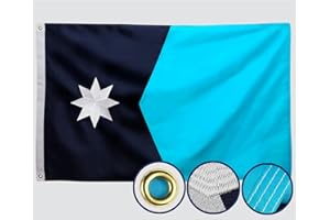 AGUIFLGS New Minnesota State Flag 3x5 Outdoor The Longest Lasting MN Flags Heavy Duty 210D Nylon, Sewn Stripes, Embroidered Star, Stronger Brass Grommets,4 Stitched Hemming, Perfect for Outside