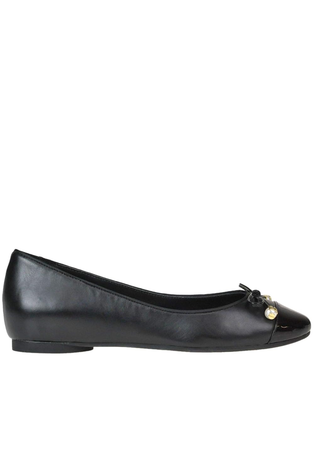 michael kors black leather flats